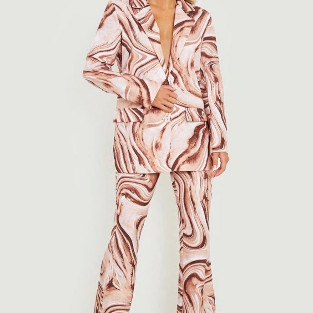 Abstract blazer set
